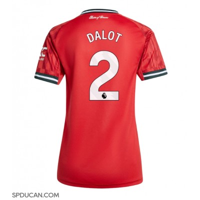 Zenski Nogometni Dres Manchester United Diogo Dalot #2 Domaci 2025-26 Kratak Rukav Zenski Nogometni Dres Manchester United Diogo Dalot #2 Domaci 2025-26 Kratak Rukav